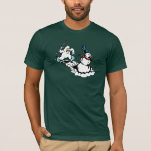 Snowman Chase Dark Shirt