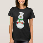 Snowman Christmas Baker T-Shirt<br><div class="desc">This design is the perfect gift for a birthday,  Christmas and other celebrations. It is suitable for women,  men and kids.</div>