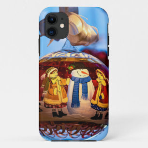 Snowman Christmas Ball Case-Mate iPhone Case