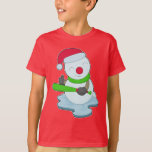Snowman Christmas Baseball T-Shirt<br><div class="desc">This design is the perfect gift for a birthday,  Christmas and other celebrations. It is suitable for women,  men and kids.</div>