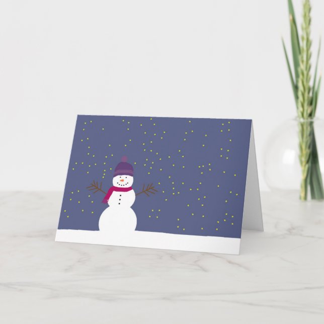 Snowman Christmas card (Front)