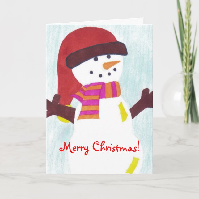 Snowman Christmas Card (Front)