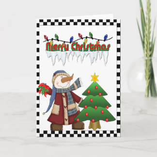 Snowman Christmas Card