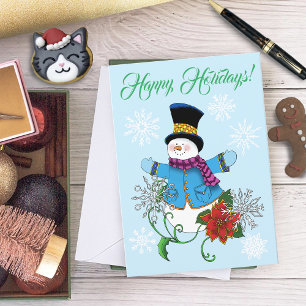 Snowman Christmas Card
