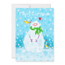 Snowman Christmas Card