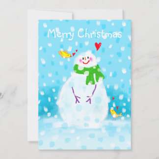 Snowman Christmas Card