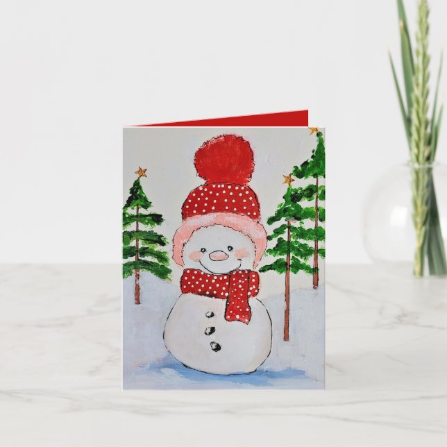 Snowman Christmas Card (Front)