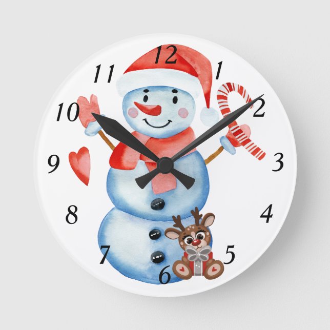 Snowman Christmas clock (Front)