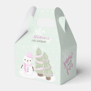 Snowman Christmas Favour Box