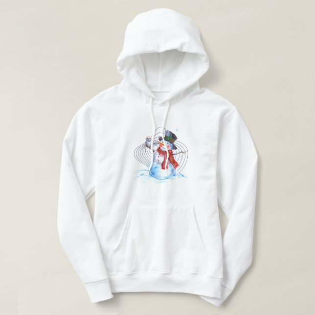 Snowman Christmas gift Hoodie (Design Front)