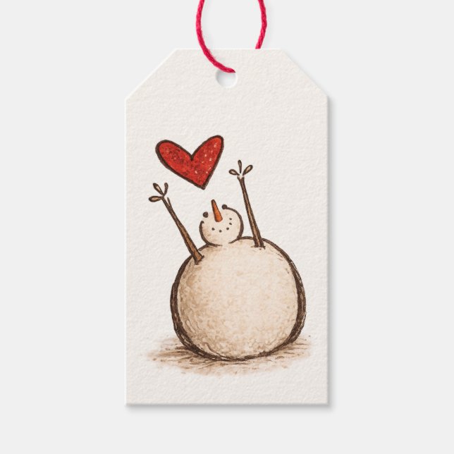 Snowman Christmas Gift Tags (Front)