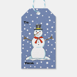 Snowman Christmas Gift Tags