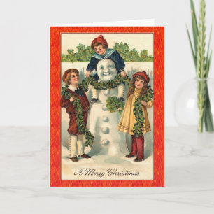 Snowman -christmas greeting card