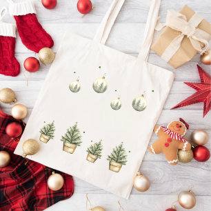 Snowman Christmas Holiday Tote Bag