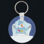 Snowman-Christmas Is “Snow” Close Key Ring<br><div class="desc">May your spirit feel great joy as Christmas draws near.  Snowman feels that Christmas is “snow” close in this fun play on words holiday design!  Original design by Christie Black of Creations from the Heart.</div>