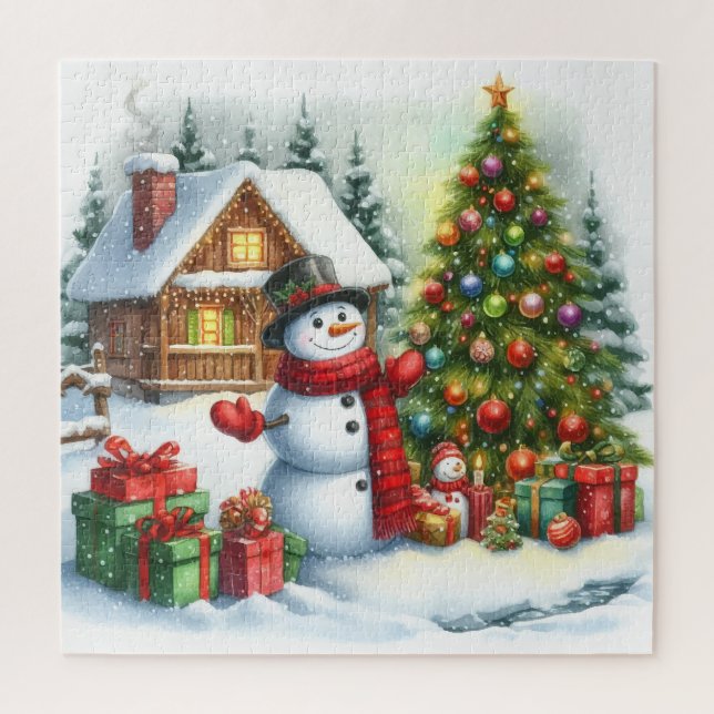 Snowman christmas  jigsaw puzzle (Vertical)