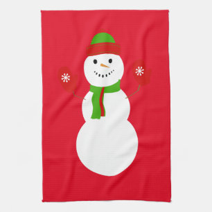 Snowman Christmas Kitchen Towel