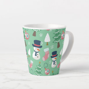 Snowman Christmas Latte Mug