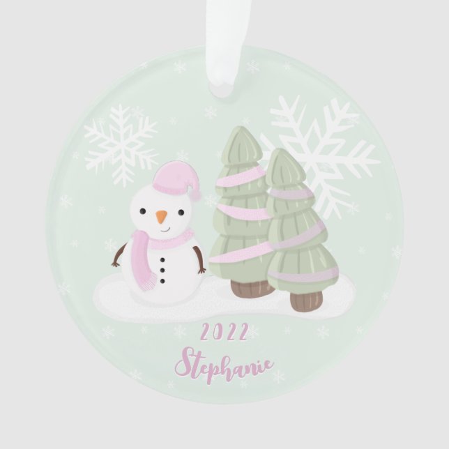 Snowman Christmas Ornament (Front)