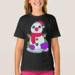 Snowman Christmas Package T-Shirt<br><div class="desc">This design is the perfect gift for a birthday,  Christmas and other celebrations. It is suitable for women,  men and kids.</div>