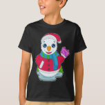 Snowman Christmas Package T-Shirt<br><div class="desc">This design is the perfect gift for a birthday,  Christmas and other celebrations. It is suitable for women,  men and kids.</div>