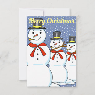Snowman Christmas Party Invitation