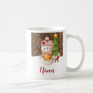 Snowman, Christmas Personalised Coffee Mug
