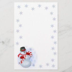 Snowman Christmas Stationery