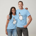 Snowman Christmas T-Shirt<br><div class="desc">This Christmas T - Shirt features the Christmas Crew's Snowman Character.</div>
