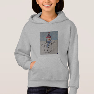 Snowman & Christmas Tree Girls Hoodie