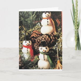 **SNOWMAN** CHRISTMAS TREE WISHES FOR YOU!** CARD
