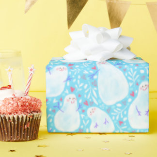 Snowman Christmas wrapping paper