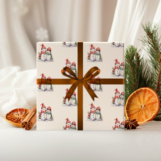 Snowman Christmas Wrapping Paper | Jolly Christmas