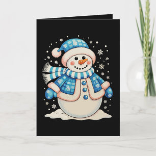 Snowman Christmas Xmas Winter Holiday Season Card