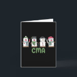 Snowman Cma Nurse Christmas Certified Medical Ista Card<br><div class="desc">Snowman Cma Nurse Christmas Certified Medical Istant</div>