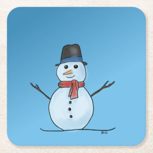 Snowman coasters