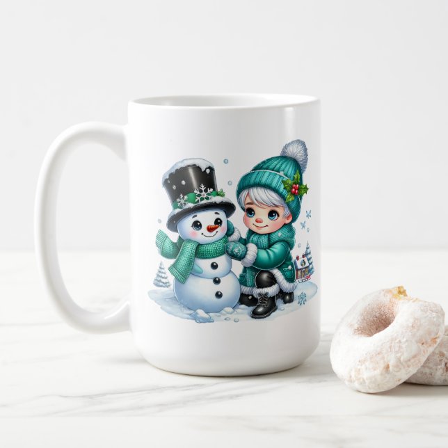 Snowman Coffee Mug (With Donut)