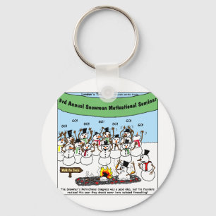 Snowman Convention Funny Christmas Gifts & Tees Key Ring