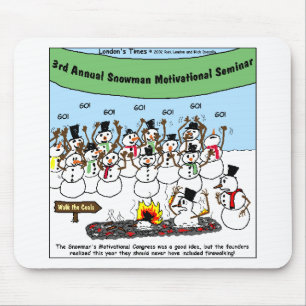 Snowman Convention Funny Christmas Gifts & Tees Mouse Pad