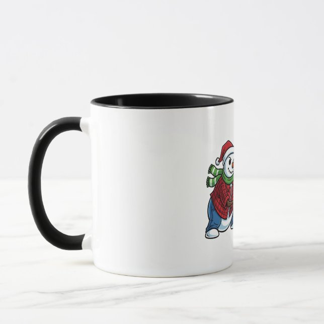 Snowman Cornhole Christmas 2026 Holiday Tailgate Mug (Left)