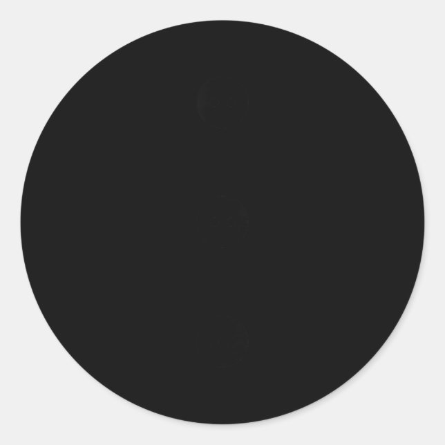 Snowman Costume Buttons Funny Christmas  Classic Round Sticker (Front)