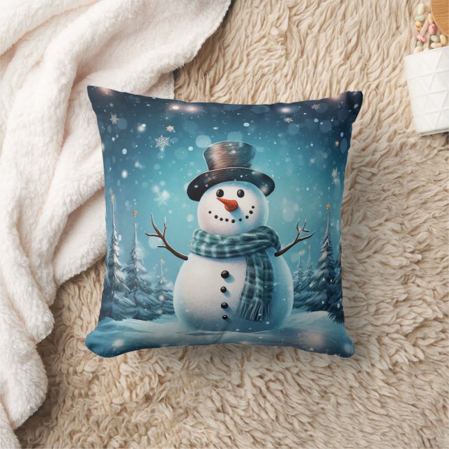 Snowman Cushion (Blanket)