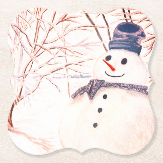 Snowman Custom Bracket Coasters