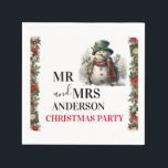 Snowman Cute Christmas Wishes Paper Napkin<br><div class="desc">Snowman Cute Watercolor Christmas Wishes Convenience is key during this busy season! Visit our Zazzle store to explore the complete Snowman Cute Watercolor Christmas Wishes collection. With just a few clicks, you can have these delightful designs delivered right to your doorstep. If you need any further customisation please feel free...</div>