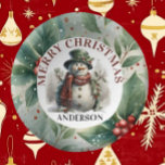 Snowman Cute Christmas Wishes Paper Plate<br><div class="desc">I wanted to share something special that can bring a touch of joy to your celebrations. Our charming snowman paper bowls are perfect for adding a festive flair to your Christmas gatherings! These delightful bowls not only serve as practical holiday dinnerware but also as beautiful decorative pieces for your table....</div>