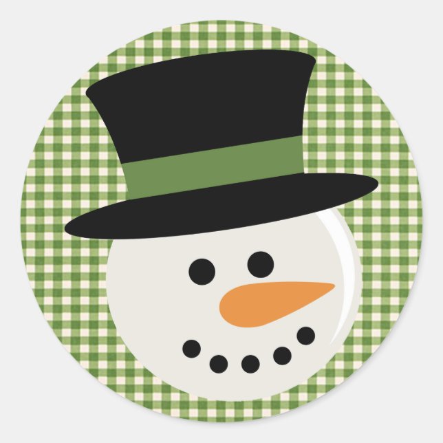 SNOWMAN CUTE FACE STICKERS (Front)