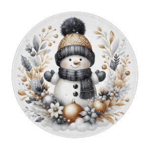 Snowman Cutting Board