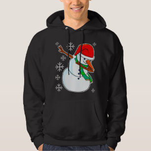 Snowman Dabbing Christmas Dab Xmas Kids Boys Girls Hoodie