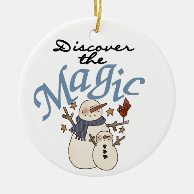 Snowman Discover the Magic Ornament (Front)