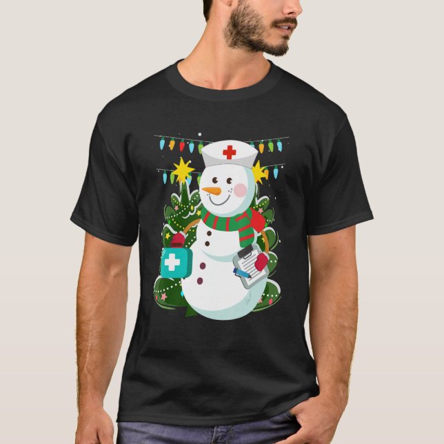 Snowman doctor nurse nurse Nurse 2 T-Shirt (Front)